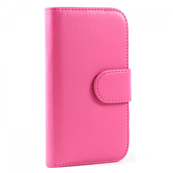 Wholesale Galaxy S3 /i9300 Simple Flip Leather Wallet Case with Stand  (Pink)